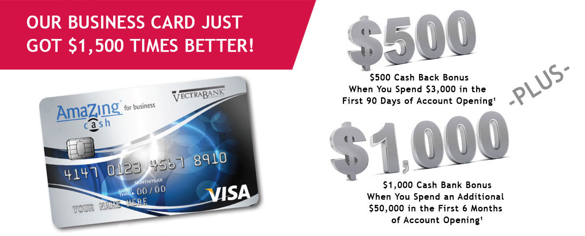 Colorado Business Cash Credit Card Vectra Bank